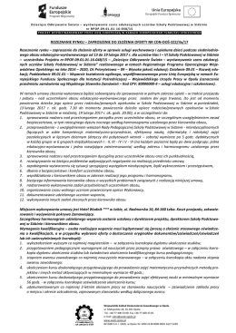 Zaproszenie do złożenia oferty nr CDN-DOŚ