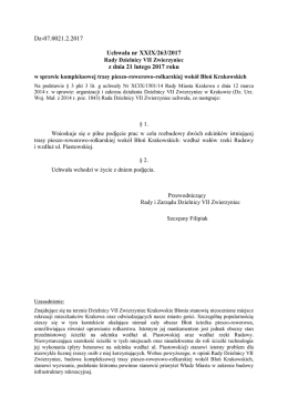 Uchwała nr XXIX/263/2017