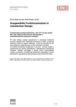 Ausgew&auml;hlte Funktionsmodule in reduziertem Design