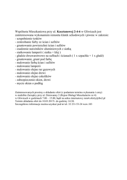 Wspólnota Mieszkaniowa przy ul. Kasztanowej 2-4