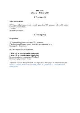 TRENING 20 Luty