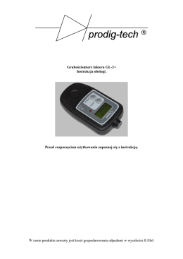 Grubościomierz lakieru GL-2