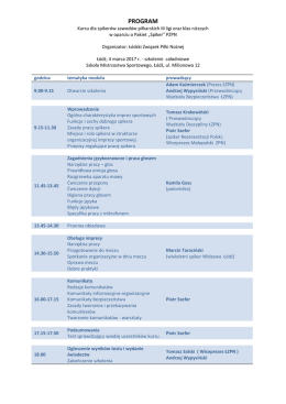 program - Łódzki Związek Piłki Nożnej