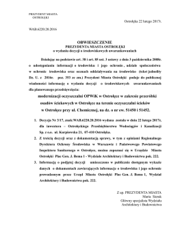 Obwieszczenie WAB.6220.20.2016