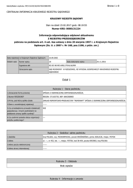 wyciąg z KRS