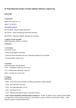 IV Piski Bieg Narciarski o Puchar Jabłoni i Mazury Loppet Cup