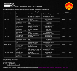 CZĘŚCI ZAMIENNE DO POJAZD&Oacute;W UŻYTKOWYCH Zestawy