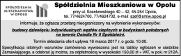Sp&oacute;łdzielnia Mieszkaniowa w Opolu przy ul. Sosnkowskiego 40