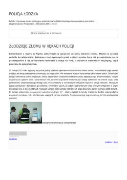 Generuj PDF - Policja Ł&oacute;dzka