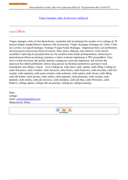 Viagra, kamagra, cialis, levitra www cialisgo pl