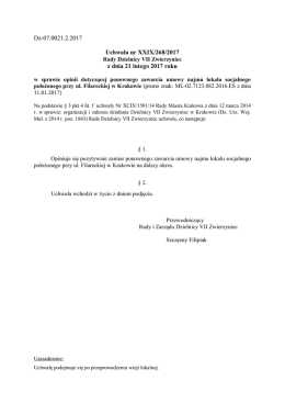 Uchwała nr XXIX/268/2017