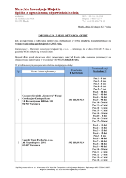 Pobierz - Mareckie Inwestycje Miejskie Spółka z o.o.