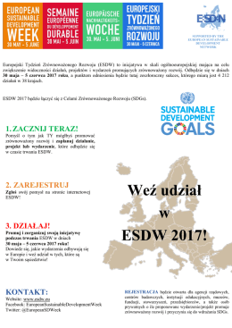 Ulotka promująca ESDW 2017 (plik , rozmiar: 445 kB)