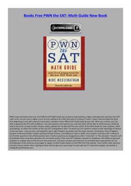 Books Free PWN the SAT: Math Guide New Book