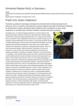 Generuj PDF - Komenda Miejska Policji w Sosnowcu