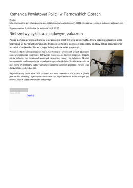Generuj PDF - Komenda Powiatowa Policji w Tarnowskich G&oacute;rach