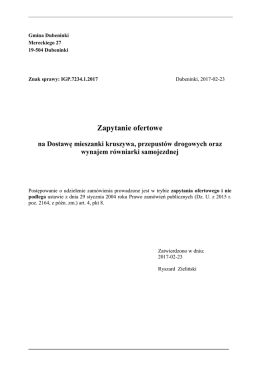 Zapytanie ofertowe - bip.dubeninki.