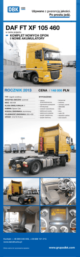DAF FT XF 105 460