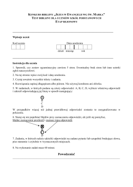 test - szkoła podstawowa