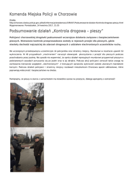Generuj PDF - Komenda Miejska Policji w Chorzowie