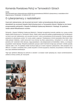 Generuj PDF - Komenda Powiatowa Policji w Tarnowskich Górach