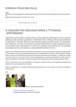 Generuj PDF - Komenda Stołeczna Policji