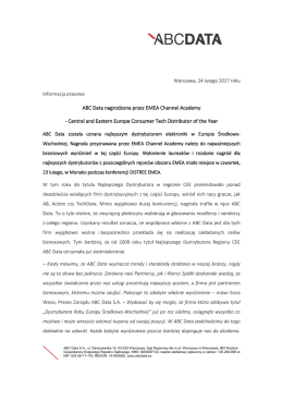 Central and Eastern Europe Consumer Tech Distributor