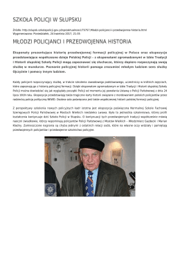 Generuj PDF - Szkoła Policji w Słupsku