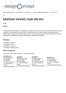 krzesło frame1 dąb miloni