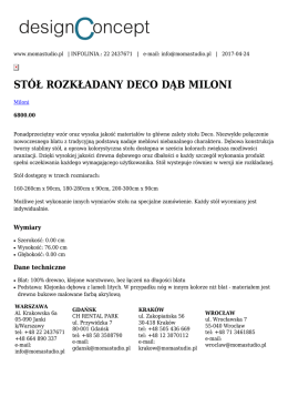 stół rozkładany deco dąb miloni