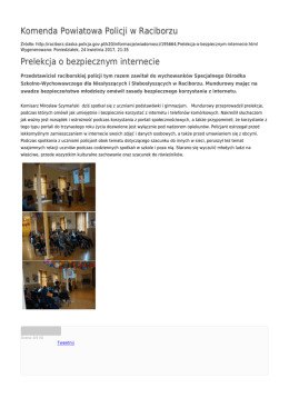Generuj PDF - Komenda Powiatowa Policji w Raciborzu