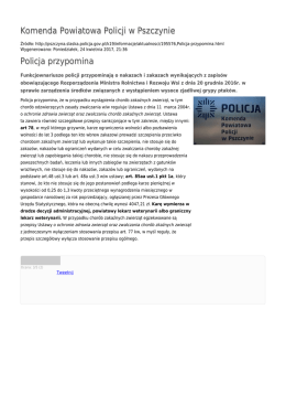 Generuj PDF - Komenda Powiatowa Policji w Pszczynie