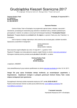 Kieszeń 2017 pismo przewodnie