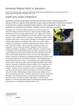 Generuj PDF - Komenda Miejska Policji w Sosnowcu