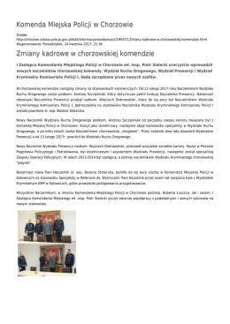 Generuj PDF - Komenda Miejska Policji w Chorzowie