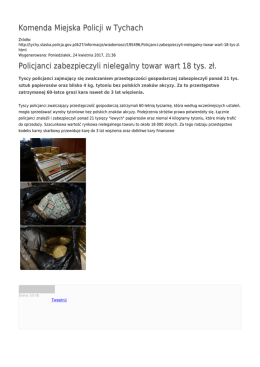 Generuj PDF - Komenda Miejska Policji w Tychach