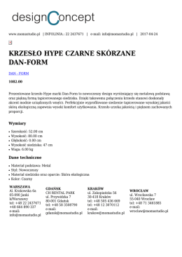 krzesło hype czarne dan-form