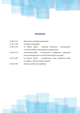 Program seminarium