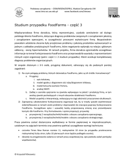 Studium przypadku FoodFarms - część 3