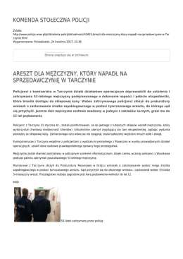 Generuj PDF - Komenda Stołeczna Policji