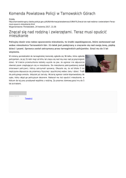 Generuj PDF - Komenda Powiatowa Policji w Tarnowskich G&oacute;rach