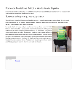 Generuj PDF - Komenda Powiatowa Policji w Wodzisławiu Śląskim