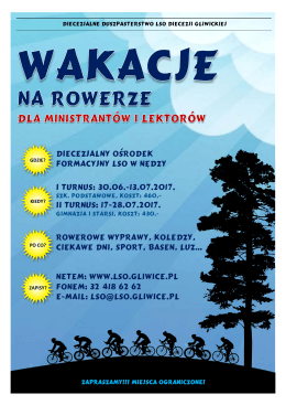 30.06.-13.07.2017. II TURNUS: 17-28.07.2017. NETEM