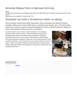 Generuj PDF - Komenda Miejska Policji w Dąbrowie G&oacute;rniczej