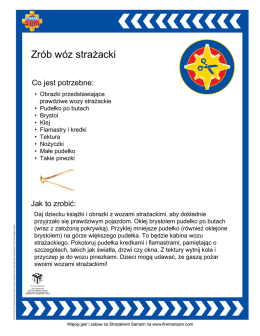 Zrób wóz strażacki