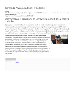 Generuj PDF - Komenda Powiatowa Policji w Będzinie