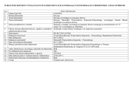 Karta informacyjna 1164/2016 - BIP Urzędu Marszałkowskiego