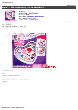 Addo M&oacute;j pierwszy zestaw do makijażu 351864