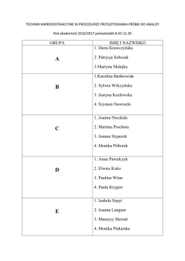 Lista studentów