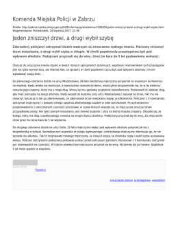 Generuj PDF - Komenda Miejska Policji w Zabrzu